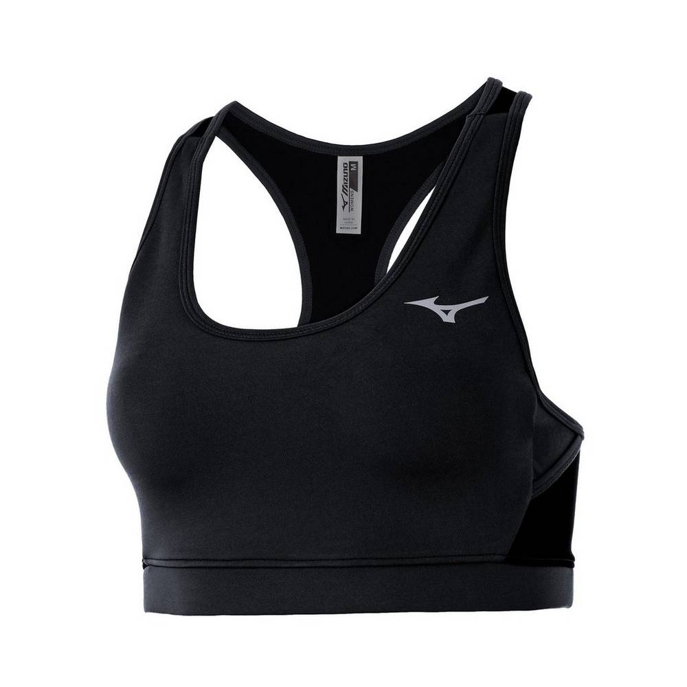 Sujetador Deportivo Mizuno Alpha Mesh Back Sports Mujer Negras Ofertas BJUN-56824